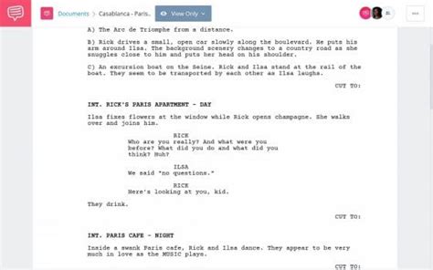 Casablanca Script Pdf Download Quotes Characters And Ending