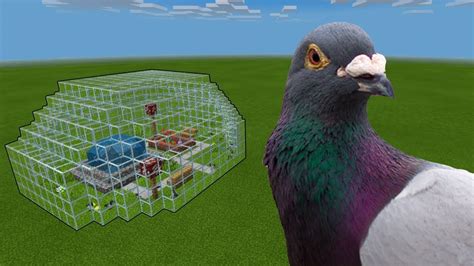 Mcpe How To Make A Pigeon Farm Youtube