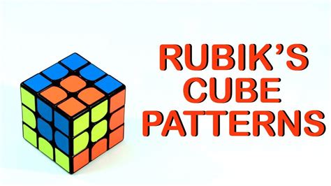 5 Cool Rubiks Cube Patterns For 3x3 Youtube