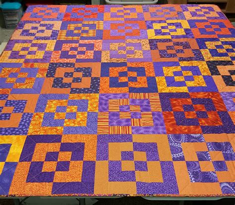 You can repurpose weekend preps and dinner leftovers throughout the week. Purple and Orange Bento Box quilt. Modern. Made by ...
