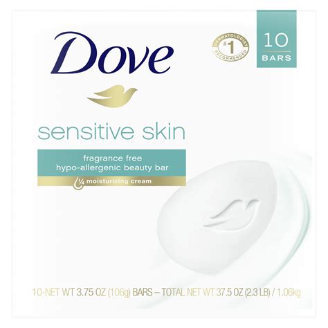Dove Beauty Bar Sensitive Skin 375 Oz 10 Bars