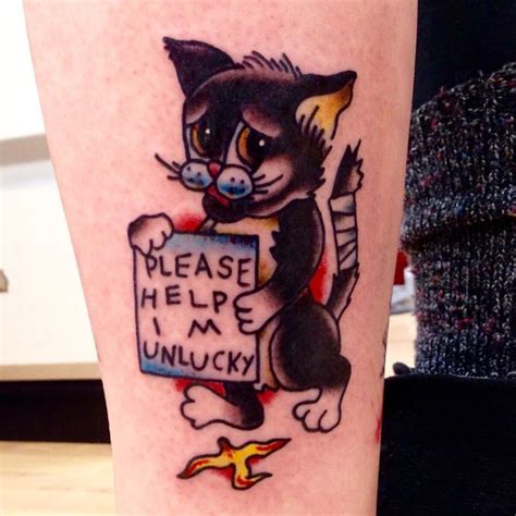 Traditional Black Cat Tattoo Tattoo Style I Tattoo Tattoo Flash