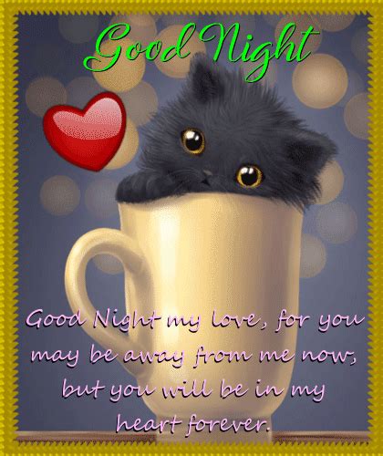 Good night love messages and romantic good night wishes to melt your loved one heart and feel special. A Cute And Romantic Good Night Card. Free Good Night ...