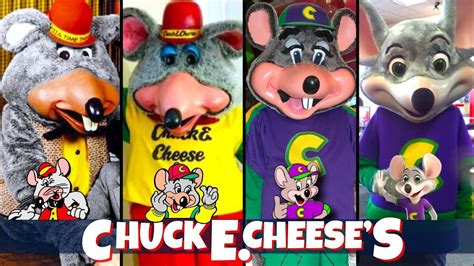 Evolution Of Chuck E Cheese Chuck E Cheese Character History Chuck