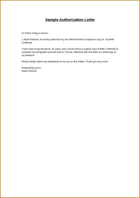 In the busy routine of your daily life, there may be a thousand things you are trying to do, which need your personal attention these actions can be legal, medical or financial in nature. authorization letter for birth certificate nso documents ...