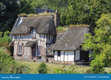Old Traditional Cottage In Normandy France Editorial Photography