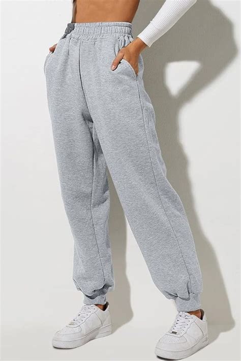 Yovela Womens High Waisted Baggy Sweatpants 2023 Fall Jogger Pants Y2k Trendy Lounge Trousers