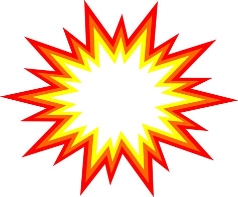 6 Starburst Explosion Comic Vector Png Transparent Svg