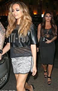 little mix s jade thirlwall and jesy nelson display their pins at mahiki daily mail online