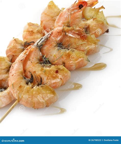 Grilled Shrimps Stock Photo Image Of Seafood Portion 26798522