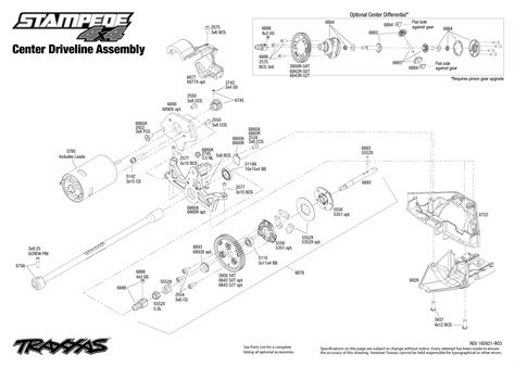 Exploded View Traxxas Stampede 110 4wd Tq Rtr Transmission Astra