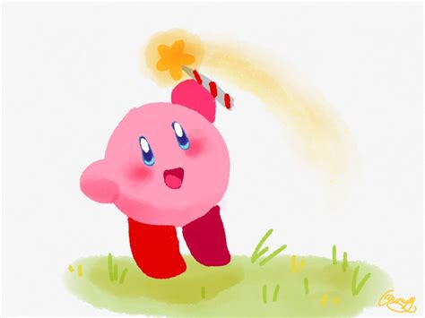 Kirby And The Star Rod By Light Post On Deviantart