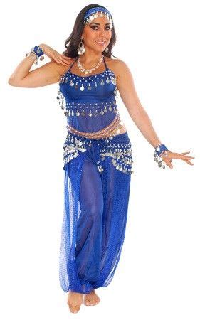 Its an overview of belly dance costuming and is a great place to start if you dont know where to begin. Belly Dancer Harem Genie Costume - ROYAL BLUE / SILVER | Belly dancer costume diy, Belly dancer ...