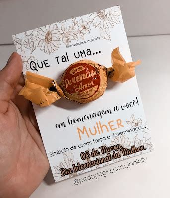 LEMBRANCINHA DIA DA MULHER SONHO DE VALSA