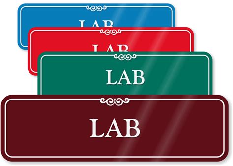 Laboratory Safety Signs - Science Laboratory Safety Signs