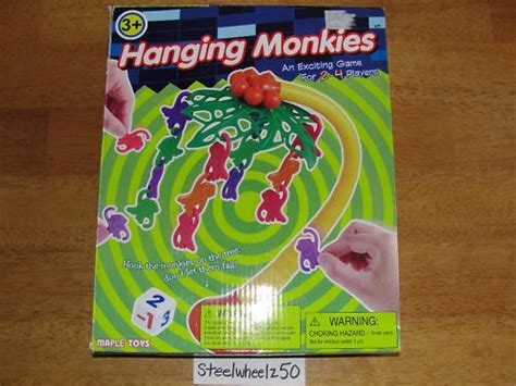 Hanging Monkies Board Game Maple Toys Monkey Palm Tree Reinforcer Game