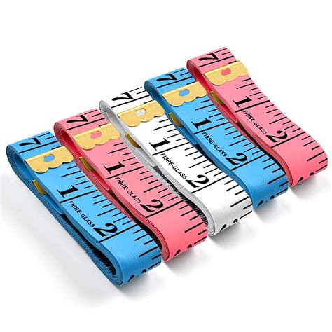 5 pcs soft body tape measure fabric measuring tape for body double scale ruler for