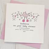 1 hour 4x8 greeting card (set of 20). Personalised Baby Shower Card By Eggbert & Daisy | notonthehighstreet.com