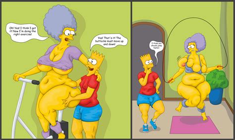 Rule 34 Bart Simpson Belly Big Breasts Bynshy Chubby Patty Bouvier