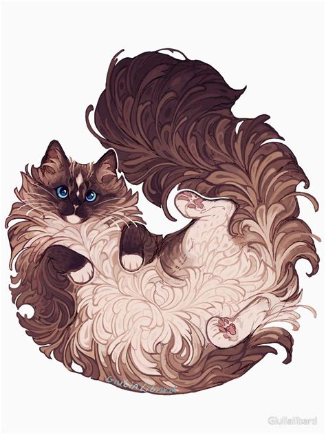 Ragdoll cat Essential T-Shirt by Giulialibard | Animal drawings, Cat