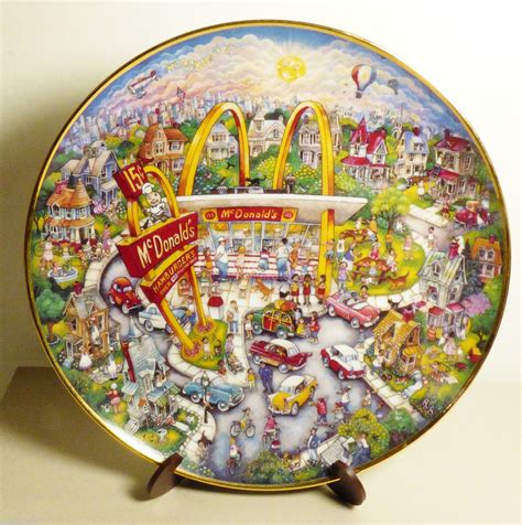 McDonald's Golden Moments Plate Limited Edition Franklin Mint by Bill