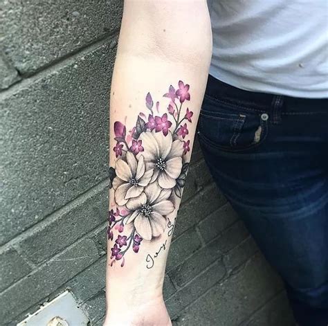 27 Awesome Floral Forearm Tattoo Designs Image Hd