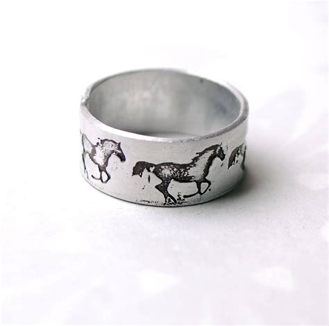 Horse Ring Kelpie Ring Running Horses Wild Horse Ring Etsy