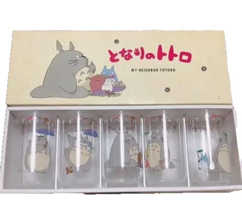 Studio Ghibli My Neighbor Totoro Glass Cups 5 Pieces 1box Made In Japan