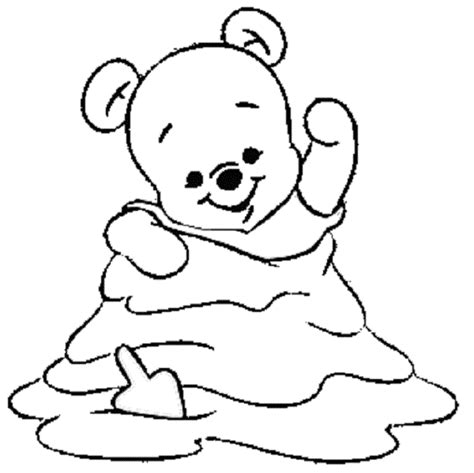 Dibujos para colorear de winnie de Pooh bebé - Imagui