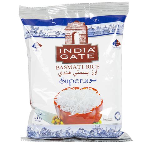 India Gate Super Basmati Rice 1kg Online At Best Price Basmati Lulu Uae