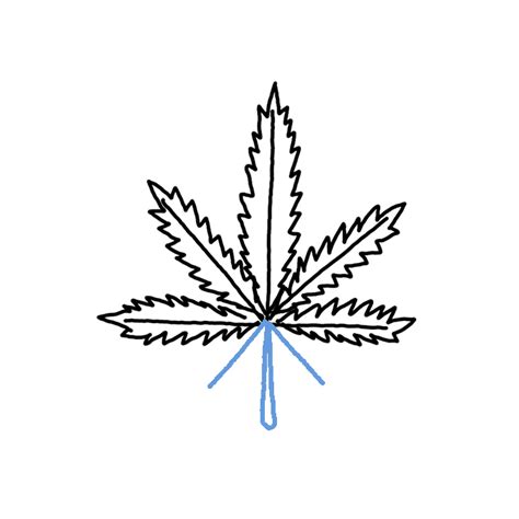Weed Plant Drawing Simple Dont Forget To Link To This Page For