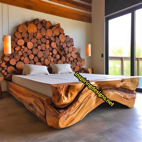 These Live Edge Wood Slab Bed Frames Turn Your Bed Into A Stunning