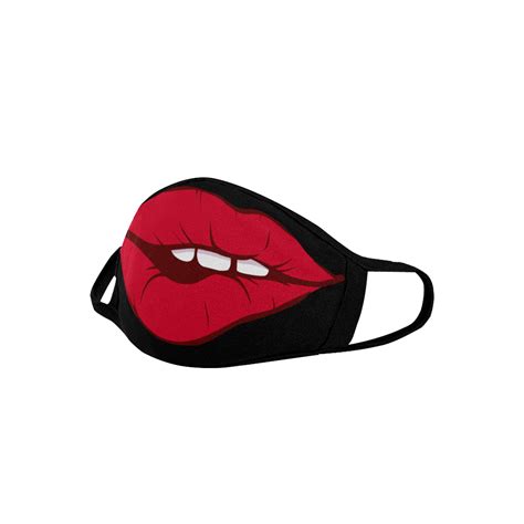 Sexy Lip Biting Drawing Cool Mouth Masks Mouth Mask Id D4994416