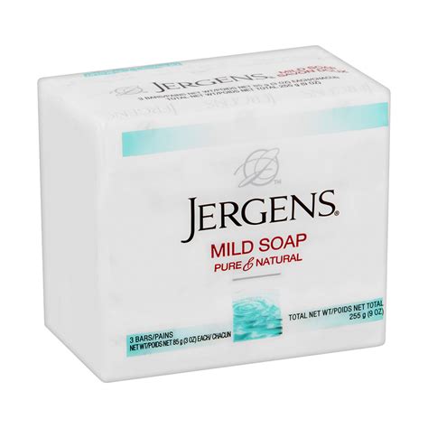 Jergens Pure And Natural Mild Bar Soap 3 Oz 3 Pack