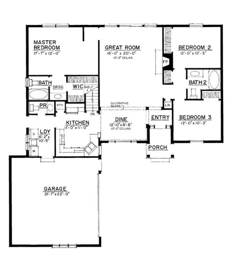 750 sq.ft.house plans and elevations under 750 square foot (70 sq. Country Style House Plan - 3 Beds 2 Baths 1495 Sq/Ft Plan #1016-101 - BuilderHousePlans.com