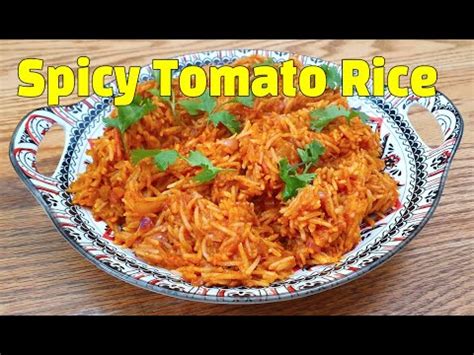 Spicy Tomato Rice Amazing Easy Vegan Recipes Youtube YouTube