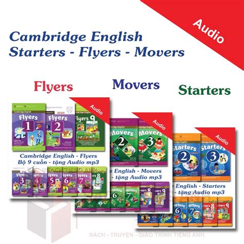 Trọn Bộ Cambridge English Starters Movers Flyers 27 Books