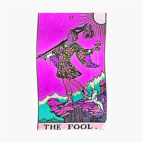 The Fool Tarot Twisted Poster For Sale By Phantastique Redbubble