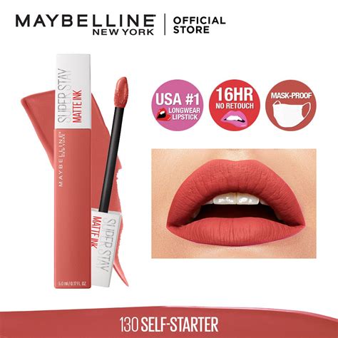Maybelline Superstay Matte Ink Liquid Lipstick 16hr Longwear Waterproof Makeup Shopee