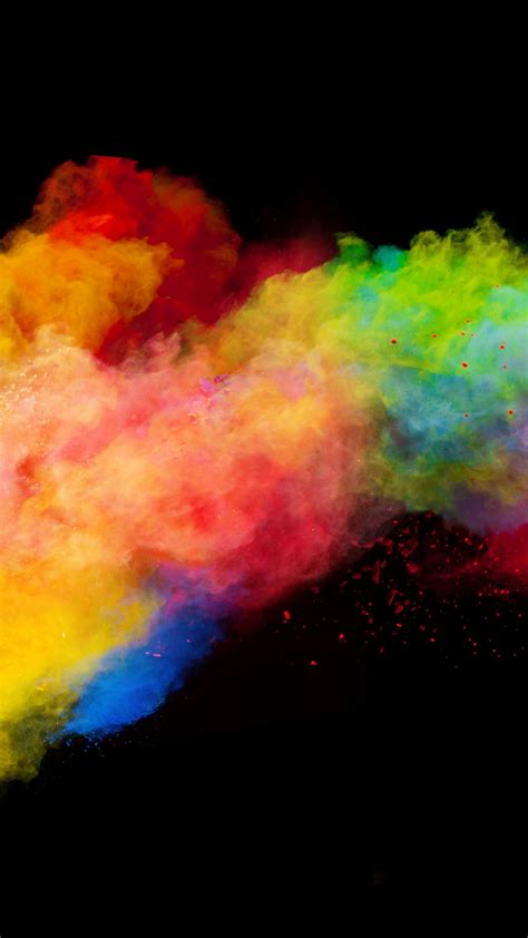 Download 1080x1920 Wallpaper Colorful Powder Explosion Samsung