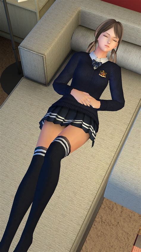 Wallpaper Anime Game Cg School Uniform D Abstract Virtua Girls