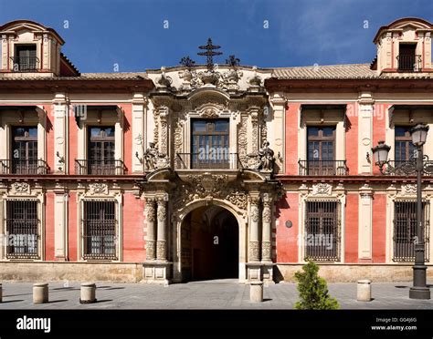 Facade Of The Spanish Baroque Architectural Style Archbishop Palace Of