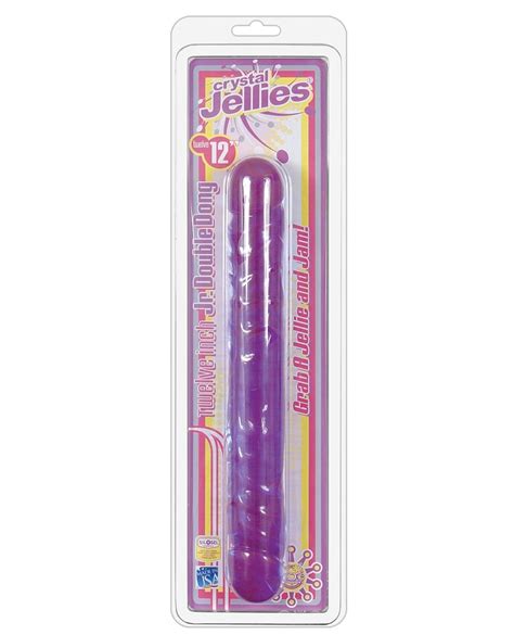 Crystal Jellies Jr Double Dong Purple Doc Johnson Cupid S