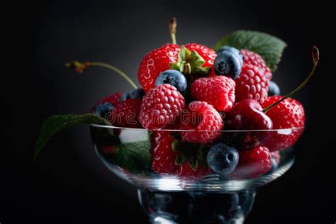 Berries Closeup Colorful Assorted Mix Stock Image Image Of
