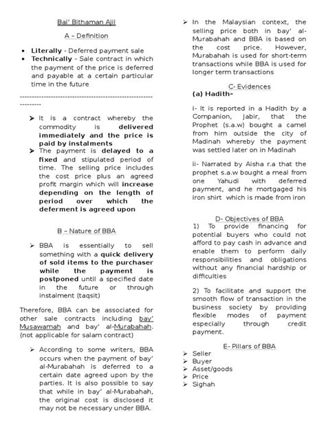 3 abdul razak, dzuljastri, mustafa omar mohamed, and fauziah md taib. Bai Bithaman Ajil | Islamic Banking And Finance ...