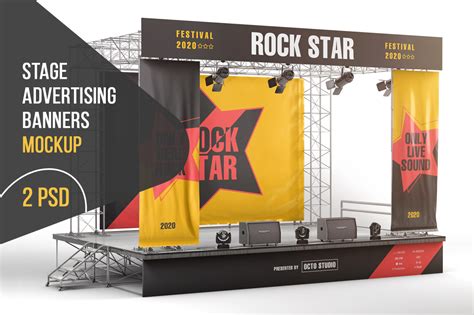 Download Free Psd Web Banner Mockups - Outdoor Advertising Board Banner Mockup In Outdoor Advertising ...