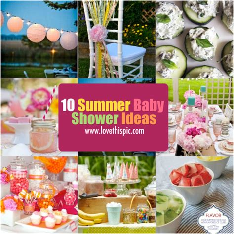 10 Summer Baby Shower Ideas