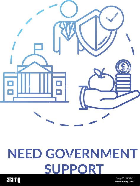 Need Government Support Concept Icon Stock Vector Image And Art Alamy