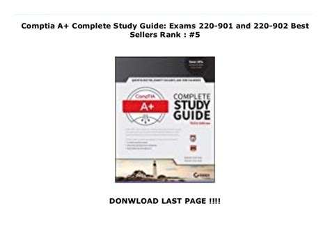 Comptia a+ complete study guide. Comptia A+ Complete Study Guide: Exams 220-901 and 220-902 Best Se…