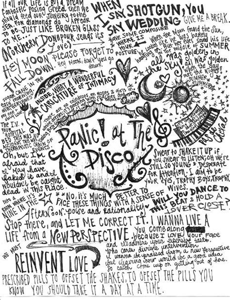 At the disco #the young veins #cricket and clover. Panic! At The Disco Lyrics Or Quotes | Feel The Music ...